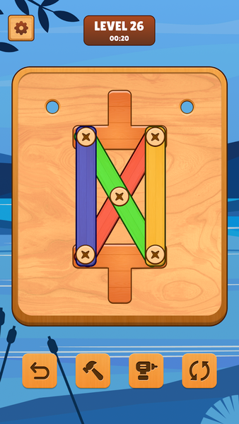 Wood Screw Puzzle: Nuts & Bolt - Gameplay image of android game