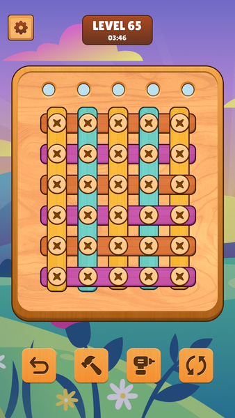 Wood Screw Puzzle: Nuts & Bolt - Gameplay image of android game