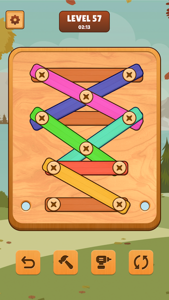 Wood Screw Puzzle: Nuts & Bolt - Gameplay image of android game