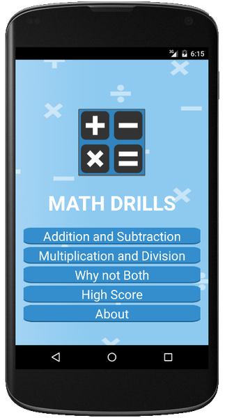 Math Drills - Image screenshot of android app