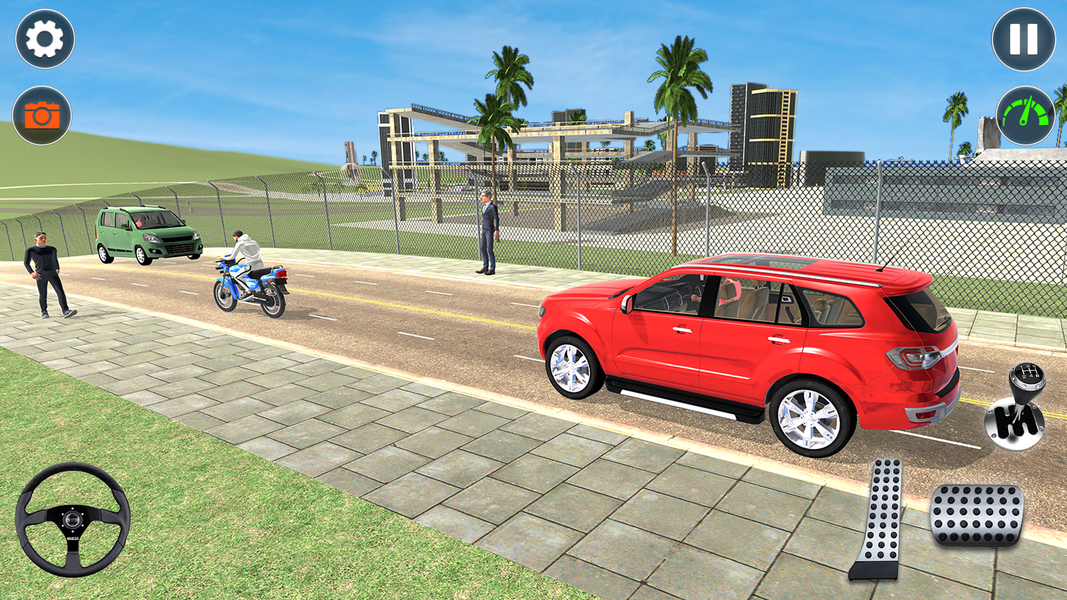 Indian Car Simulator: Car Game - Gameplay image of android game