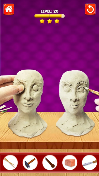 Sculpt Face Clay People Games - عکس برنامه موبایلی اندروید