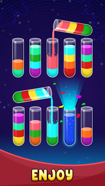Sort Color Water - عکس بازی موبایلی اندروید