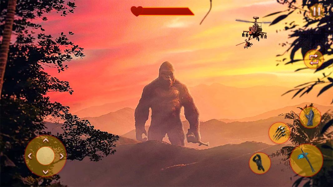 Godzilla x kong City Attack 3D - Gameplay image of android game