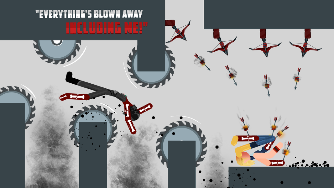 Ragdoll Stick Physics Hero - Gameplay image of android game