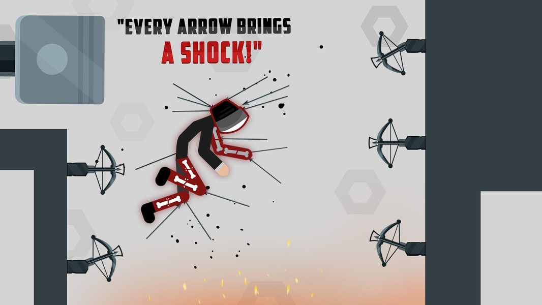 Ragdoll Stick Physics Hero - Gameplay image of android game