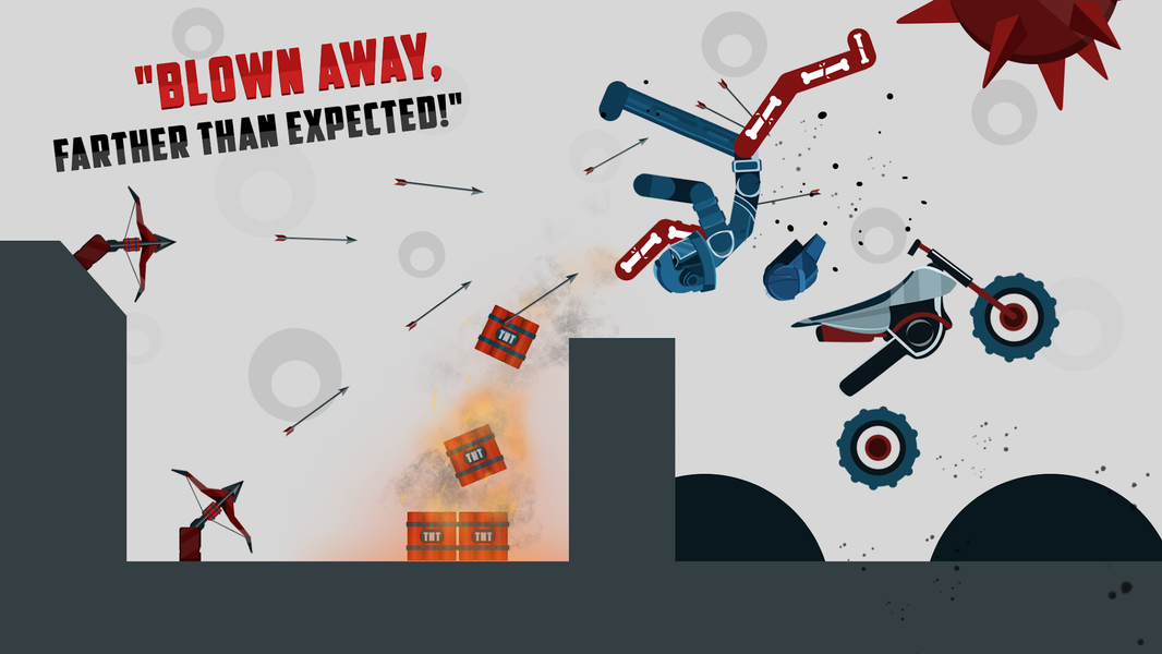 Ragdoll Stick Physics Hero - Gameplay image of android game