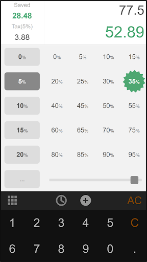 Shopping Percent Calculator - عکس برنامه موبایلی اندروید