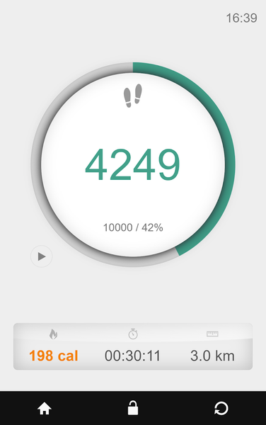 Pedometer - Image screenshot of android app