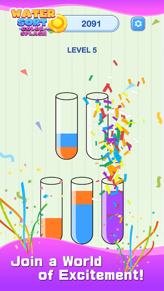 Water Sort: Color Splash - عکس بازی موبایلی اندروید