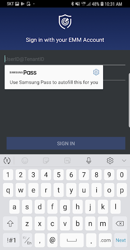 Samsung Knox Manage - Image screenshot of android app