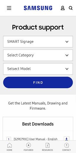 SAMSUNG Display Solutions - Image screenshot of android app