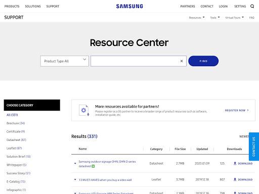 SAMSUNG Display Solutions - Image screenshot of android app