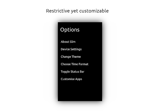 Slim Launcher - Fewer distract - عکس برنامه موبایلی اندروید