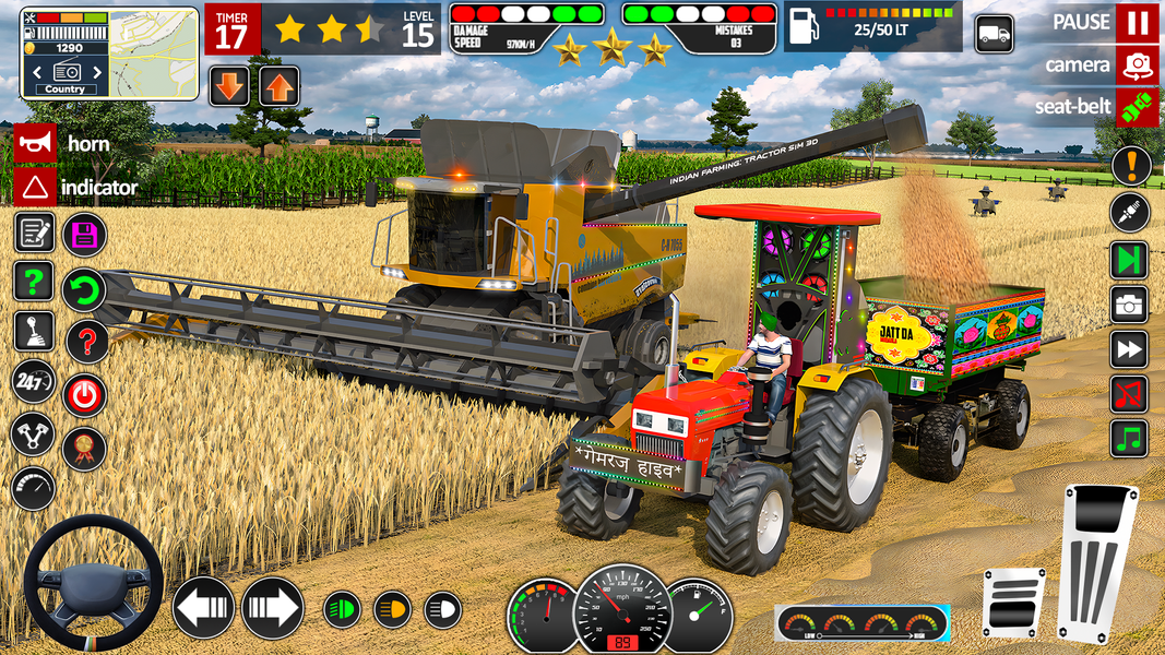 Indian Offroad Tractor Driving - عکس بازی موبایلی اندروید