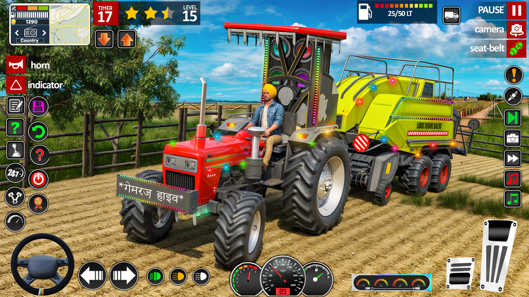 Indian Offroad Tractor Driving - عکس بازی موبایلی اندروید