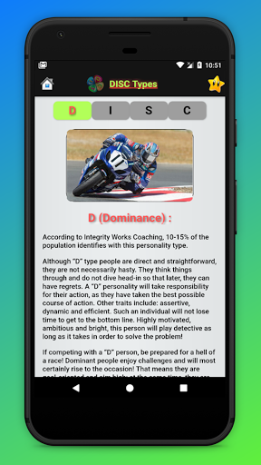 DISC TEST - Personality Test - عکس برنامه موبایلی اندروید