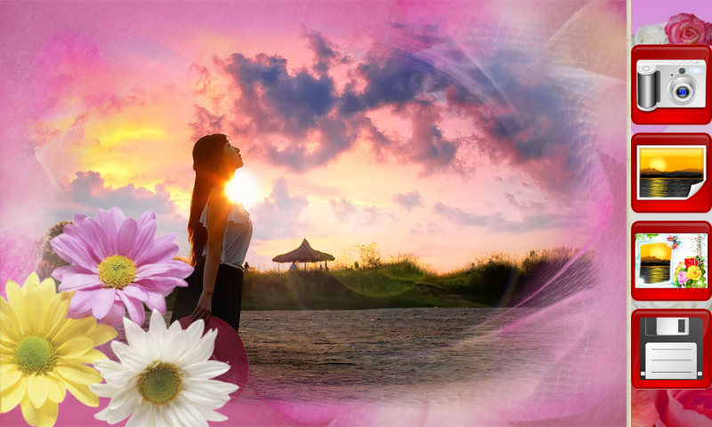 Flowers Photo Frames - عکس برنامه موبایلی اندروید