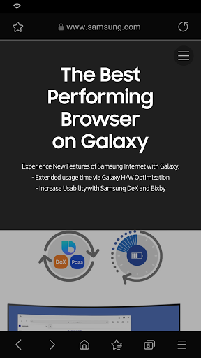 Samsung Internet Browser - مرورگر سامسونگ - عکس برنامه موبایلی اندروید