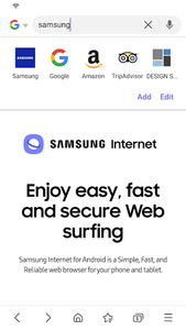 Samsung Internet, Apps & Services
