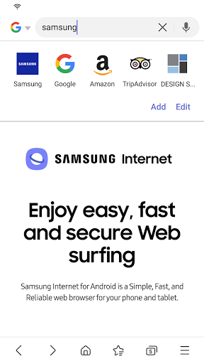 Samsung Internet Browser - Image screenshot of android app