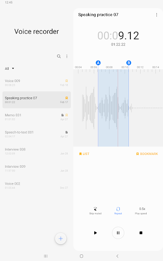 Samsung Voice Recorder – ضبط صدای سامسونگ - عکس برنامه موبایلی اندروید