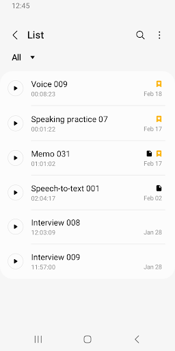 Samsung Voice Recorder – ضبط صدای سامسونگ - عکس برنامه موبایلی اندروید