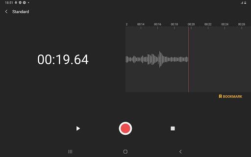 Samsung Voice Recorder - Image screenshot of android app