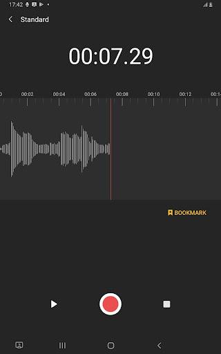 Samsung Voice Recorder - Image screenshot of android app