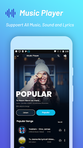 Music Player For Galaxy - عکس برنامه موبایلی اندروید