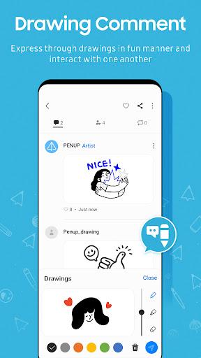 PENUP – Drawing-sharing SNS - Image screenshot of android app