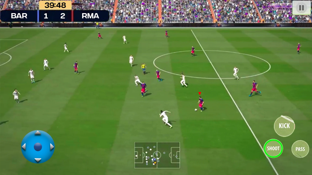 Real Dream Football League 24 - Gameplay image of android game