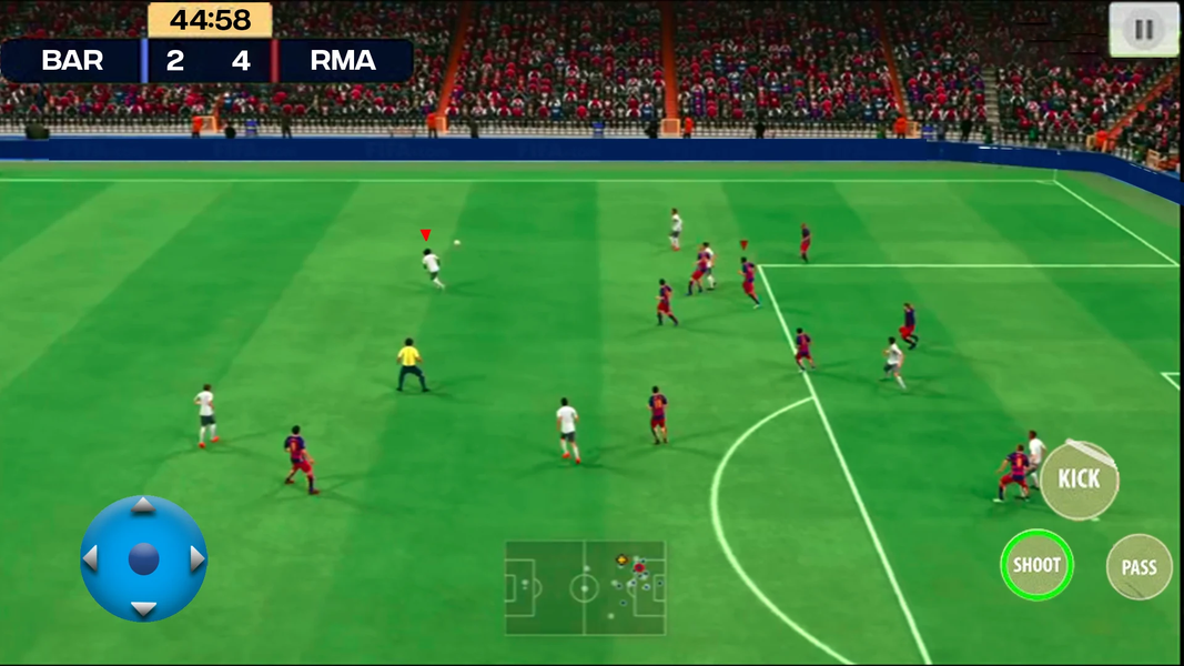 Real Dream Football League 24 - Gameplay image of android game