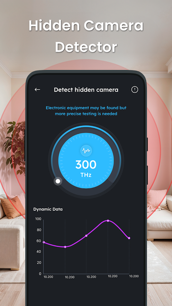 Hidden Camera & IR Detector - عکس برنامه موبایلی اندروید