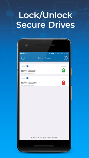 SecureData Lock User - Image screenshot of android app