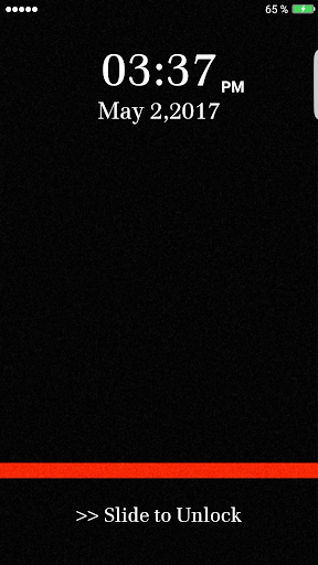 Black Pin Lock Screen - Image screenshot of android app