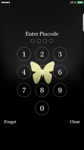 Black Pin Lock Screen - عکس برنامه موبایلی اندروید