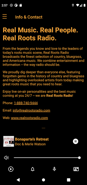 Real Roots Radio - Image screenshot of android app
