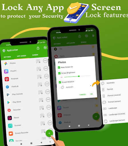 AppLocker-AppLock fingerprint, pattern - عکس برنامه موبایلی اندروید