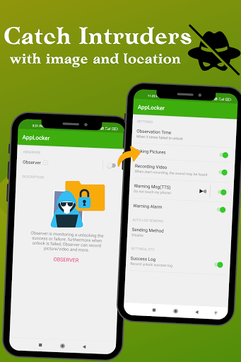 AppLocker-AppLock fingerprint, pattern - Image screenshot of android app