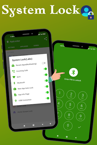 AppLocker-AppLock fingerprint, pattern - Image screenshot of android app