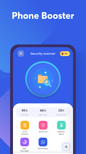 Security scanner - Antivirus, Booster, Cleaner - عکس برنامه موبایلی اندروید
