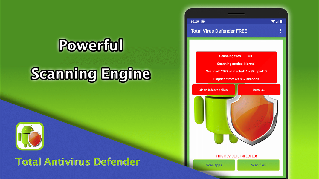Total Antivirus Defender FREE - عکس برنامه موبایلی اندروید