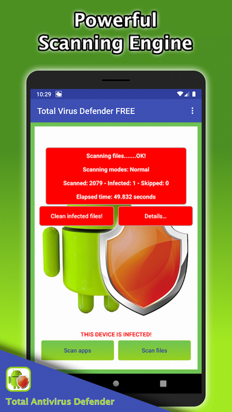 Total Antivirus Defender FREE - عکس برنامه موبایلی اندروید