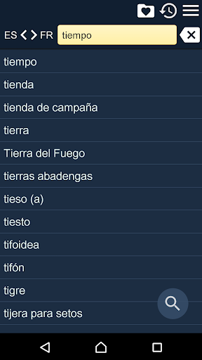 Spanish French Dictionary - عکس برنامه موبایلی اندروید