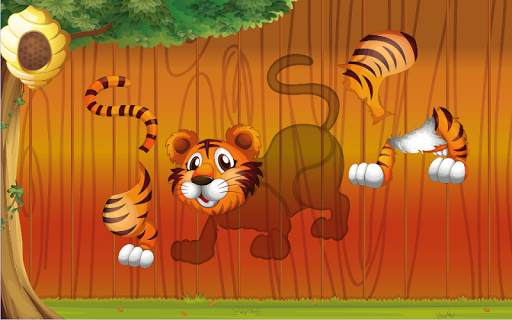 Puzzles for kids Zoo Animals - Gameplay image of android game