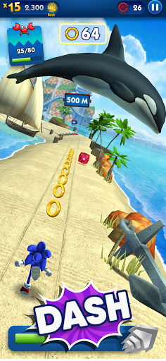 Sonic Dash - Endless Running - Gameplay image of android game