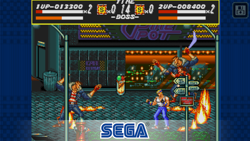 Streets of Rage Classic – شورش در شهر - Gameplay image of android game