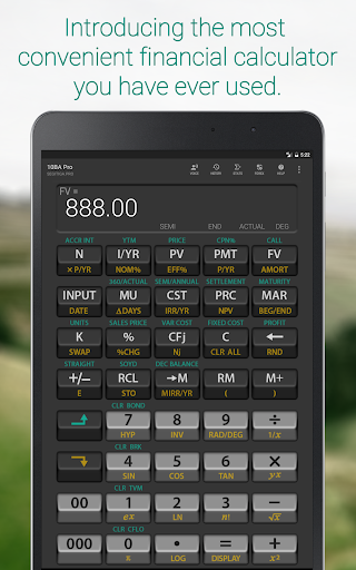 ۱۰BA Professional Financial Calculator - عکس برنامه موبایلی اندروید