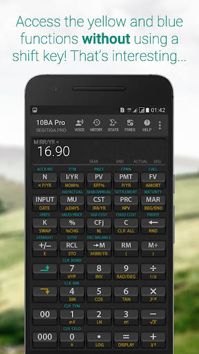 10BA Professional Financial Calculator - Image screenshot of android app